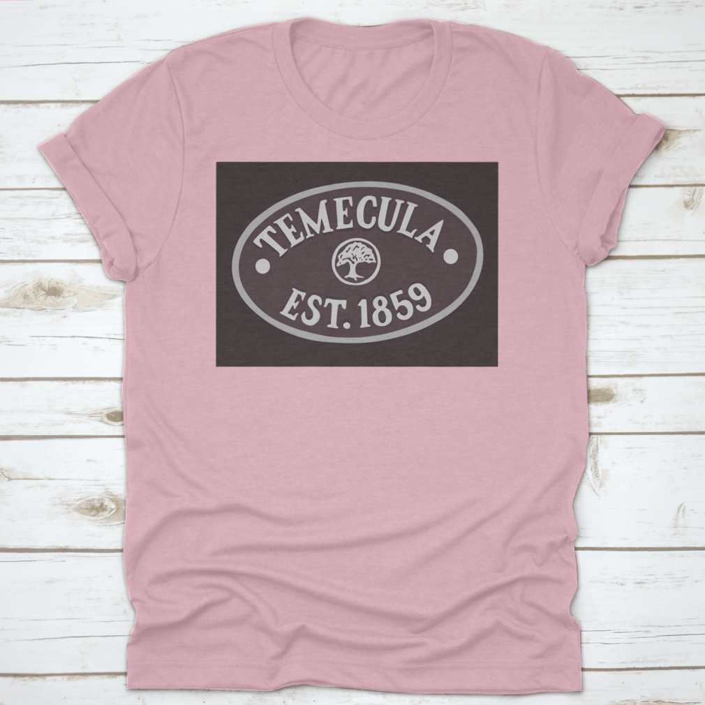 A stylish travel lover t-shirt featuring 'Welcome Aboard In Temecula, California' design, made from soft cotton fabric.
