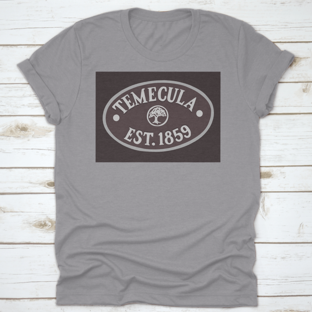 A stylish travel lover t-shirt featuring 'Welcome Aboard In Temecula, California' design, made from soft cotton fabric.