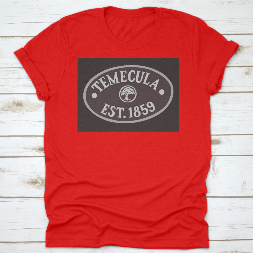 A stylish travel lover t-shirt featuring 'Welcome Aboard In Temecula, California' design, made from soft cotton fabric.
