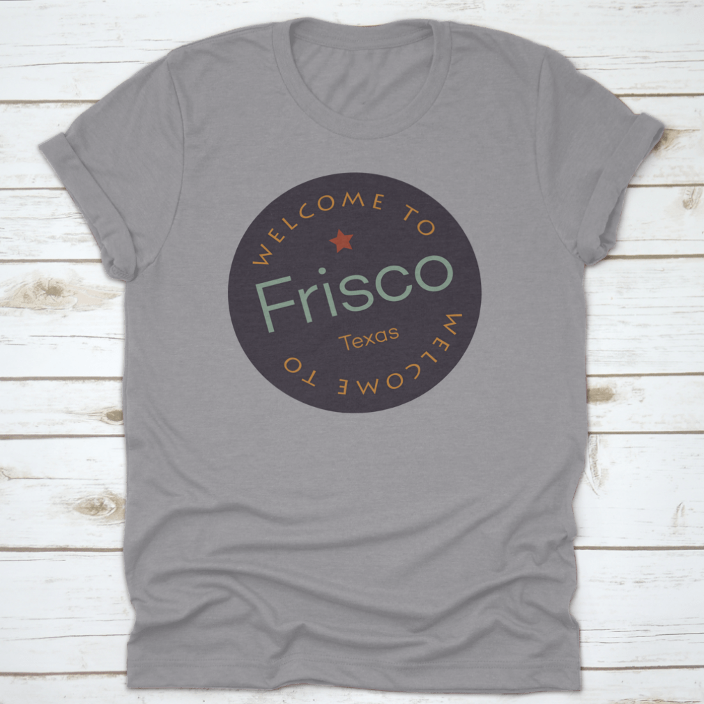 Frisco Texas Tourism Badge Sticker, showcasing vibrant colors and design, perfect for enthusiasts of the city.