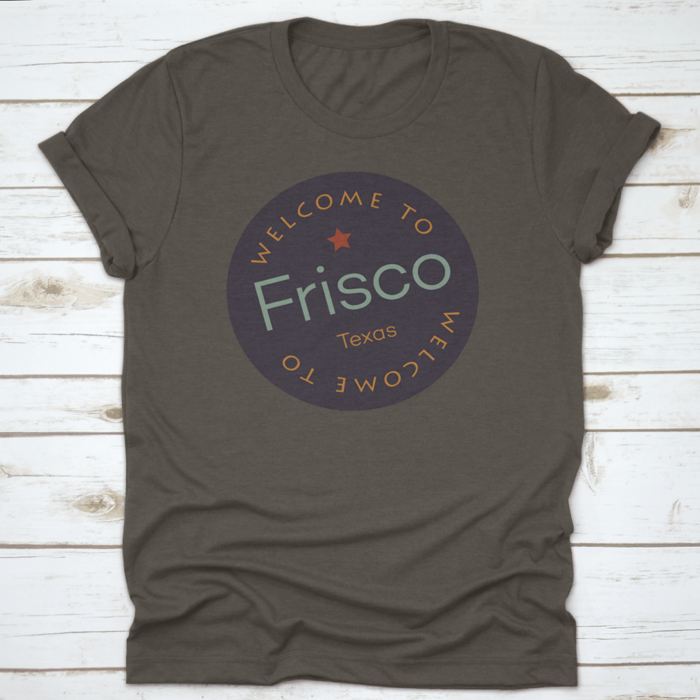 Frisco Texas Tourism Badge Sticker, showcasing vibrant colors and design, perfect for enthusiasts of the city.