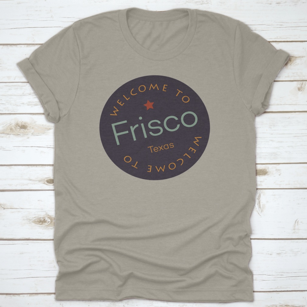Frisco Texas Tourism Badge Sticker, showcasing vibrant colors and design, perfect for enthusiasts of the city.