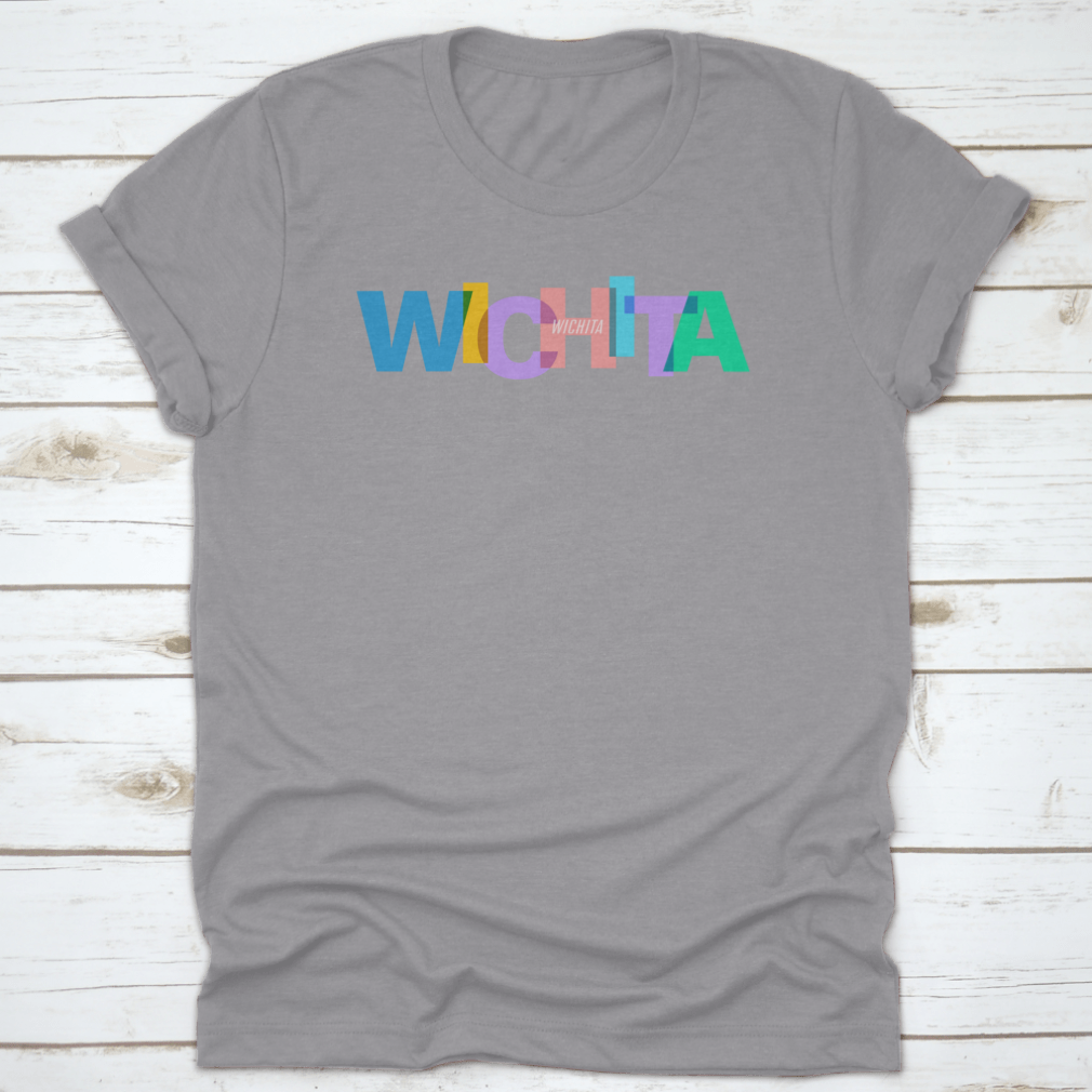 A stylish cotton tee featuring the word 'Wichita', perfect for exploring the city.