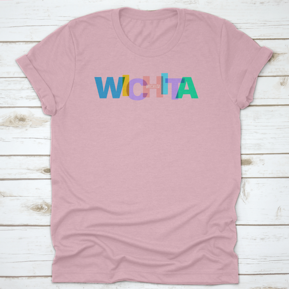 A stylish cotton tee featuring the word 'Wichita', perfect for exploring the city.