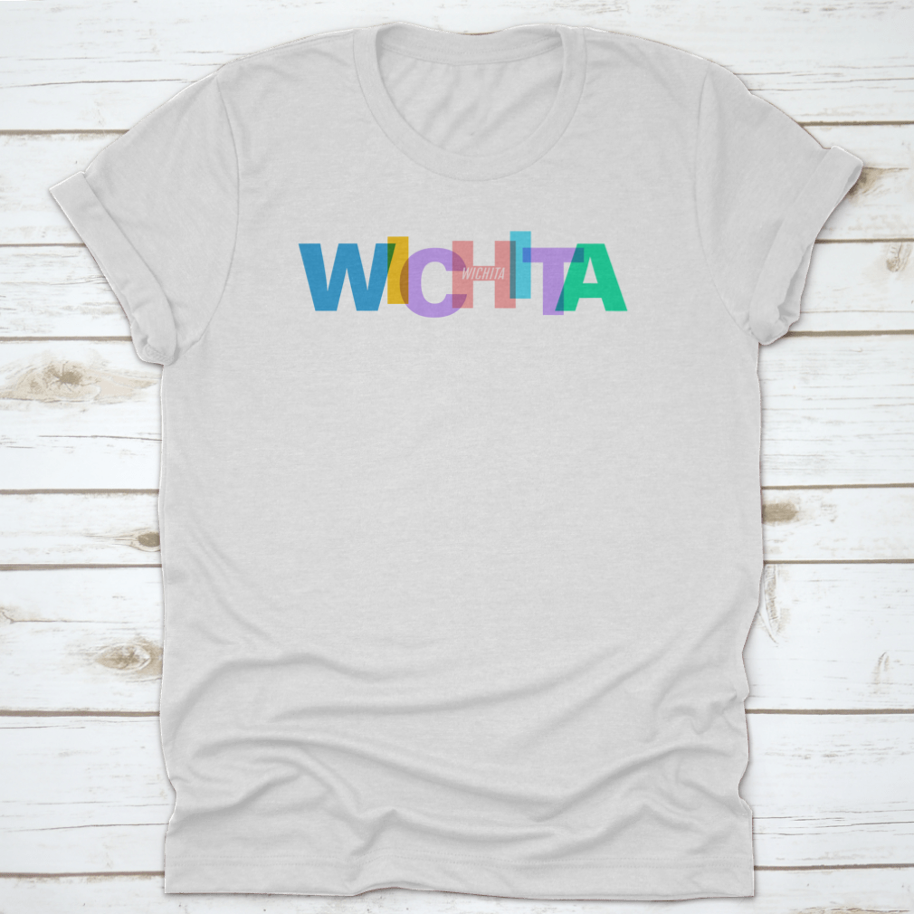 A stylish cotton tee featuring the word 'Wichita', perfect for exploring the city.
