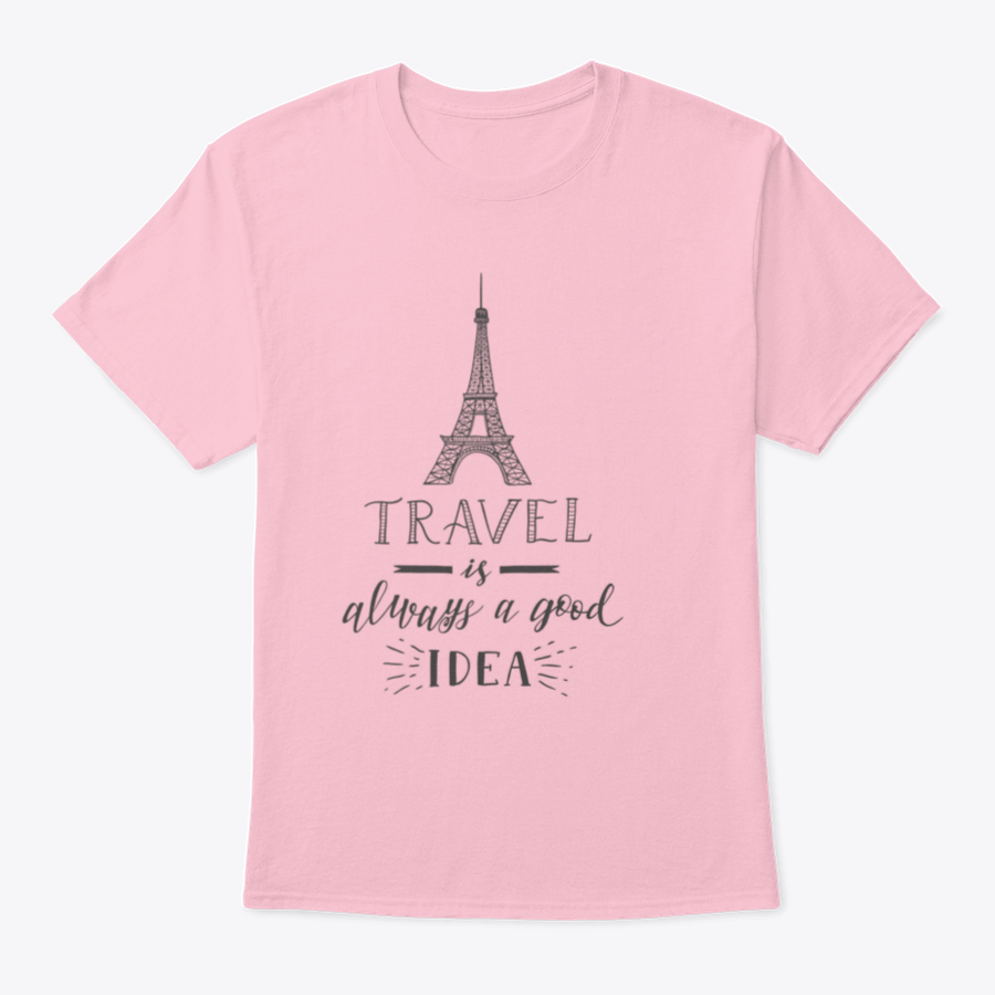 A stylish T-shirt featuring a sketch of the Eiffel Tower, made from 100% cotton, perfect for travel enthusiasts.