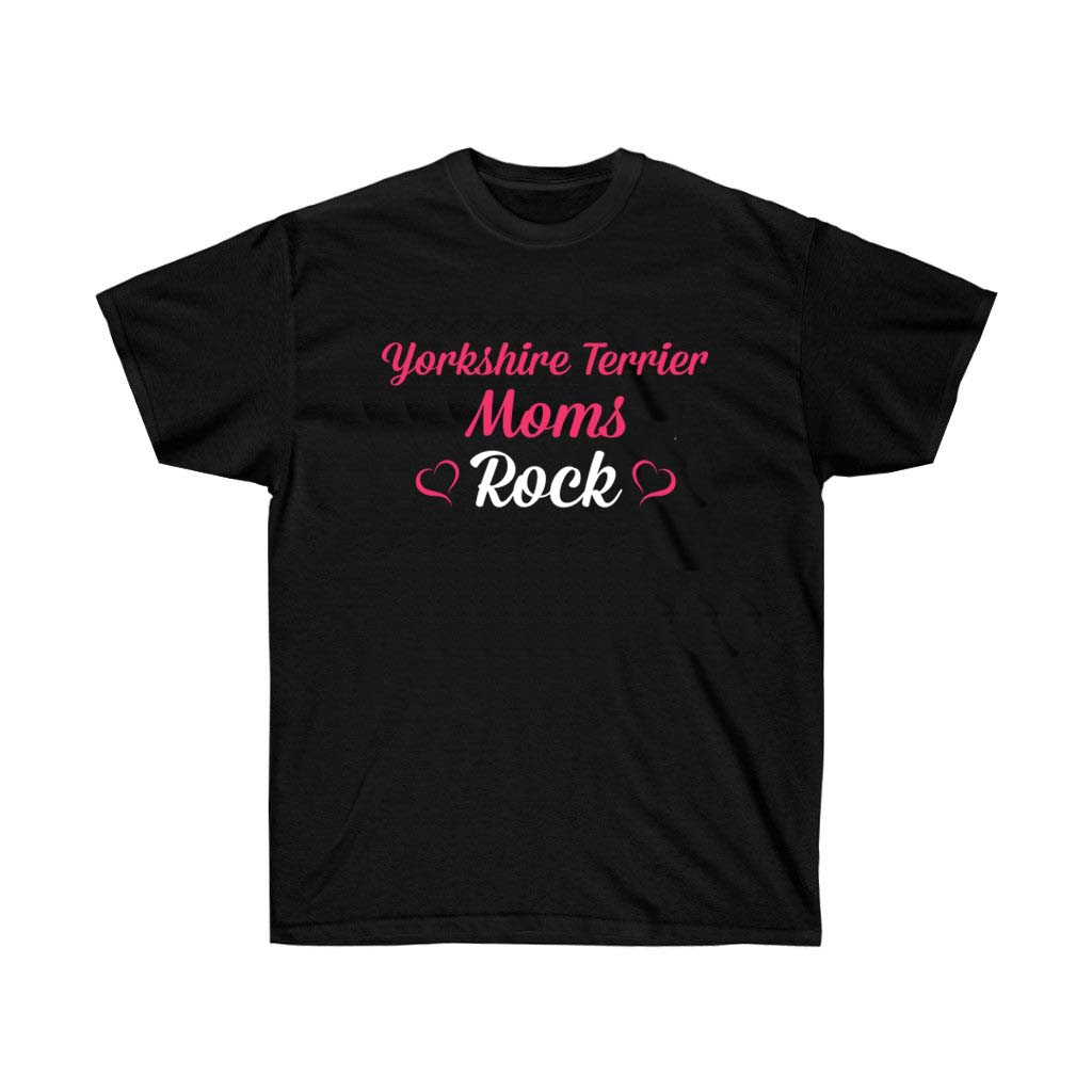 Main Yorkshire Terrier Moms Rock Dogs Lover T-Shirt image