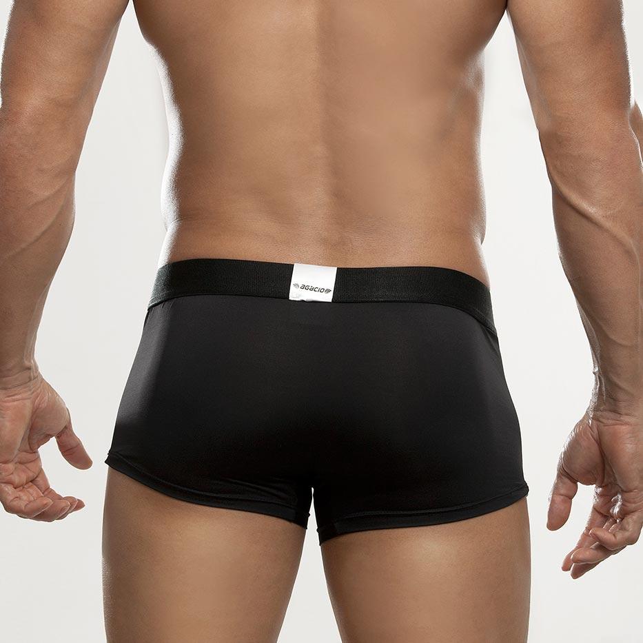 Agacio AG5834 Boxer featuring sporty design, cotton and spandex fabric, and stylish logo waist band.