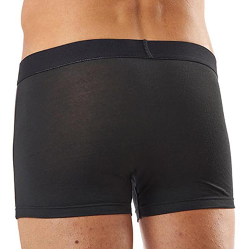 Agacio AG5900 Basics Boxer featuring a solid pouch and black contrast waistband with logo, designed for support and comfort.