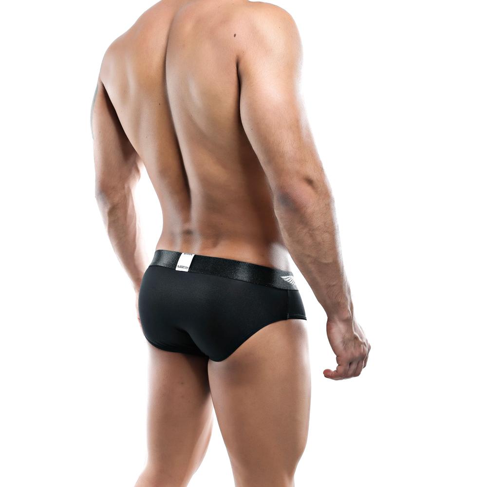 Agacio AGJ012 Brief showcasing a sleek design with subtle texture, perfect for enhancing masculine contours.