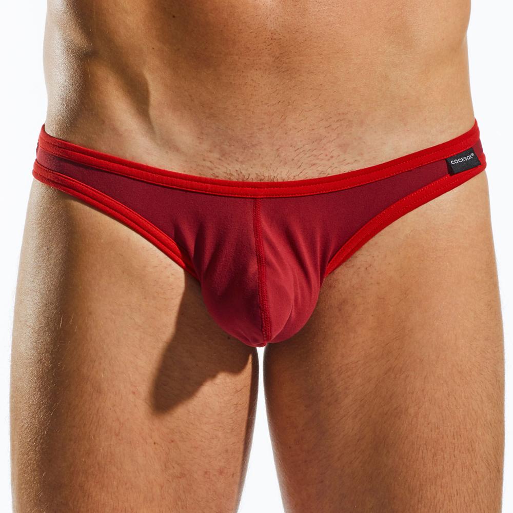 Cocksox CX01BD Brief in ink blue with stylish contrast binding, made from Supplex fabric for comfort and support.