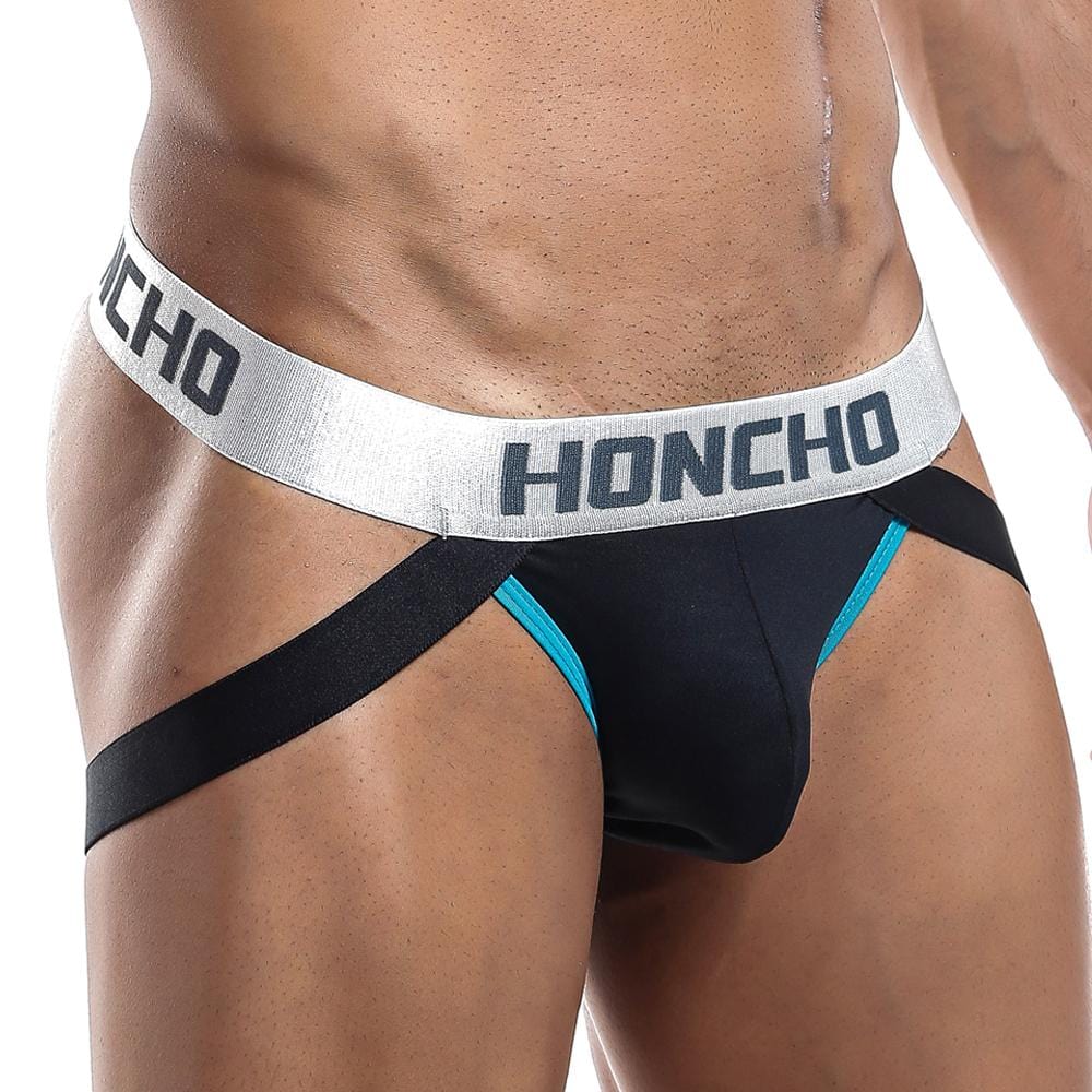 Honcho HOE003 Jockstrap showcasing its stylish design and breathable fabric, perfect for sporty activities.