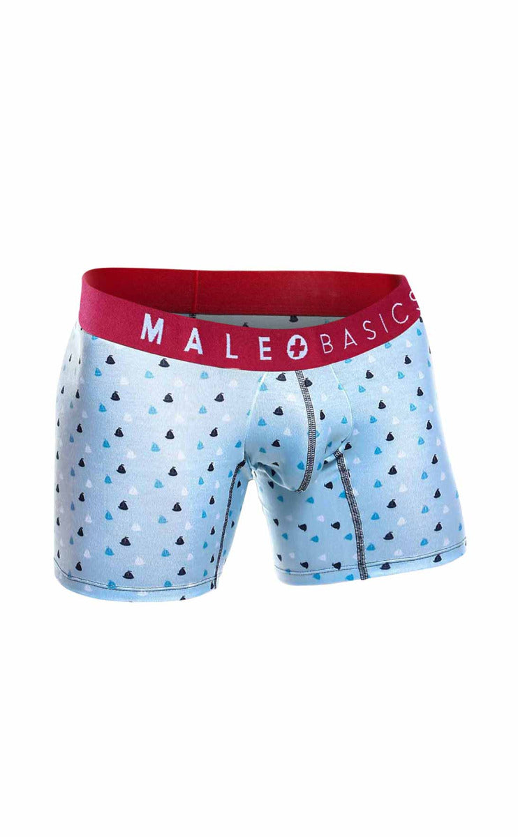 MaleBasics 3-Pack Boxer Brief Prints featuring unique designs including boats and marine patterns, crafted from soft viscose fabric.