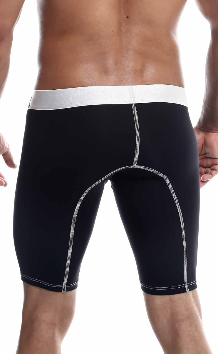 MaleBasics Microfiber Athletic Boxer featuring a sleek design, made from a premium blend of microfiber polyester and lycra, ideal for comfort and performance.