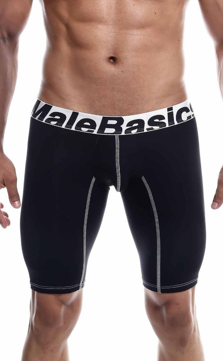 MaleBasics Microfiber Athletic Boxer featuring a sleek design, made from a premium blend of microfiber polyester and lycra, ideal for comfort and performance.