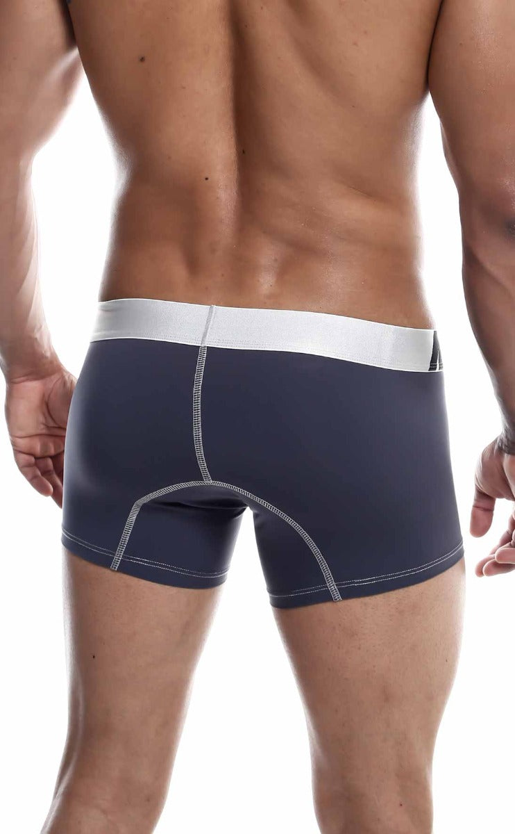 MaleBasics Microfiber Boxer featuring a snug fit, wide waistband, and precision stitching, designed for comfort and style.