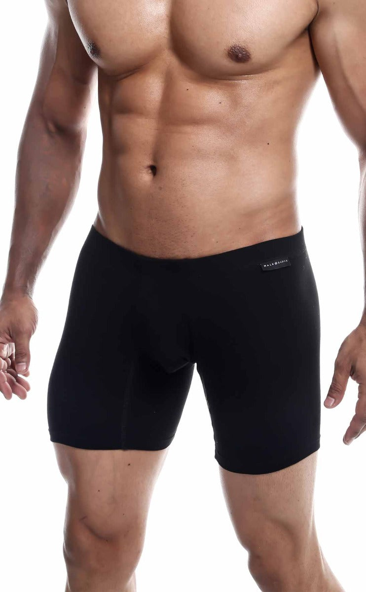 MaleBasics Silver + Boxer Brief in black, gray, and royal colors, showcasing the soft fabric and comfortable waistband.