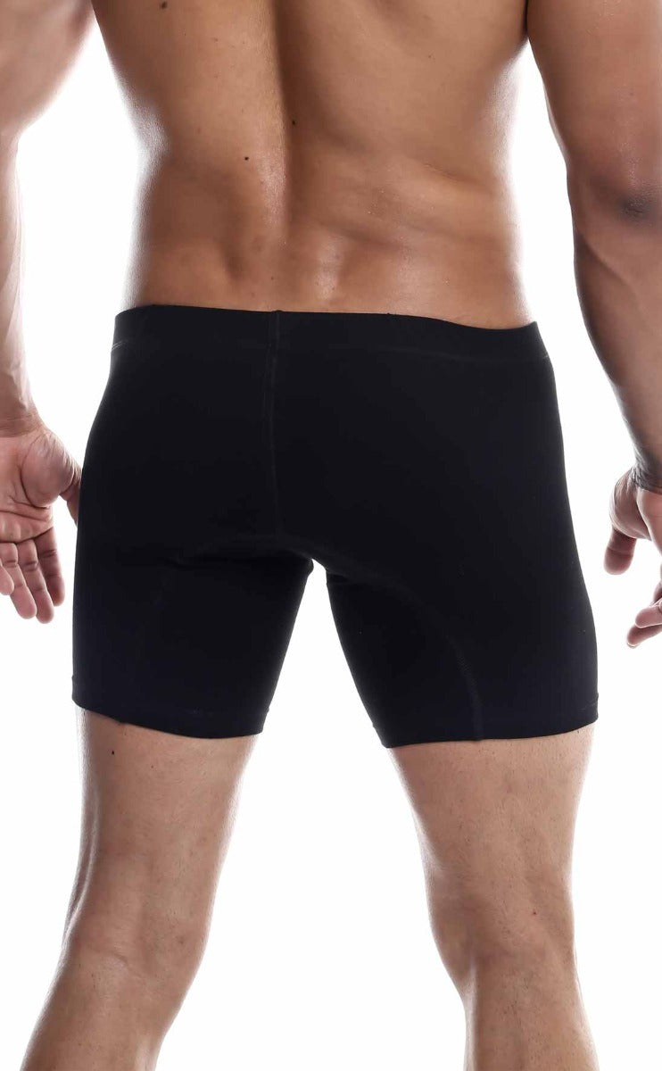 MaleBasics Silver + Boxer Brief in black, gray, and royal colors, showcasing the soft fabric and comfortable waistband.