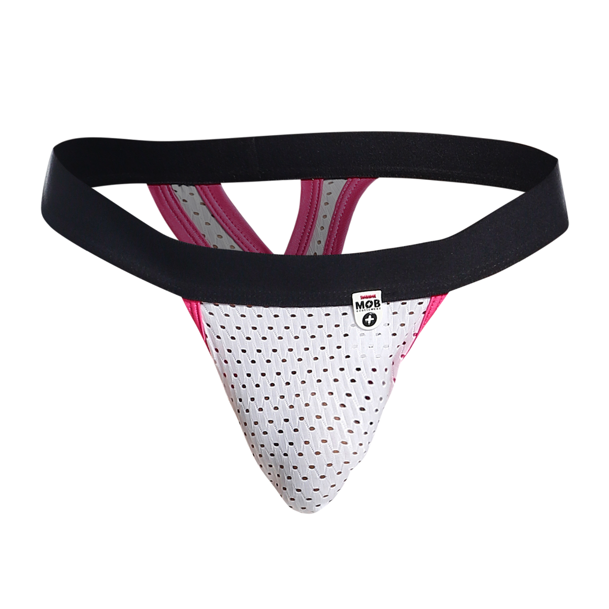 MOB Mesh Y Thong in vibrant colors, showcasing premium Yael fabric blend with a modern design.
