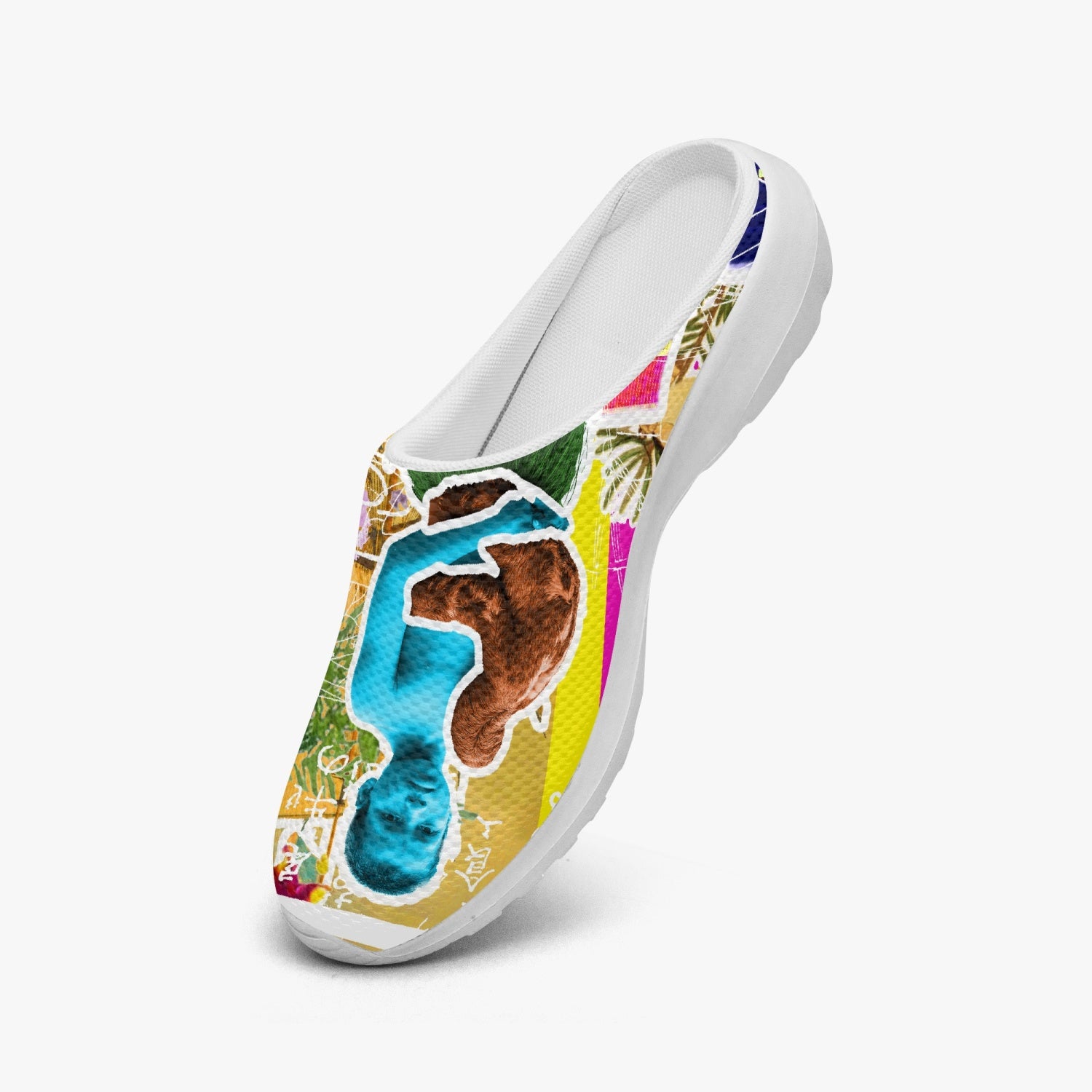 Casual Mesh Non-Woven Slippers featuring breathable fabric and anti-slip sole, designed for unisex comfort.