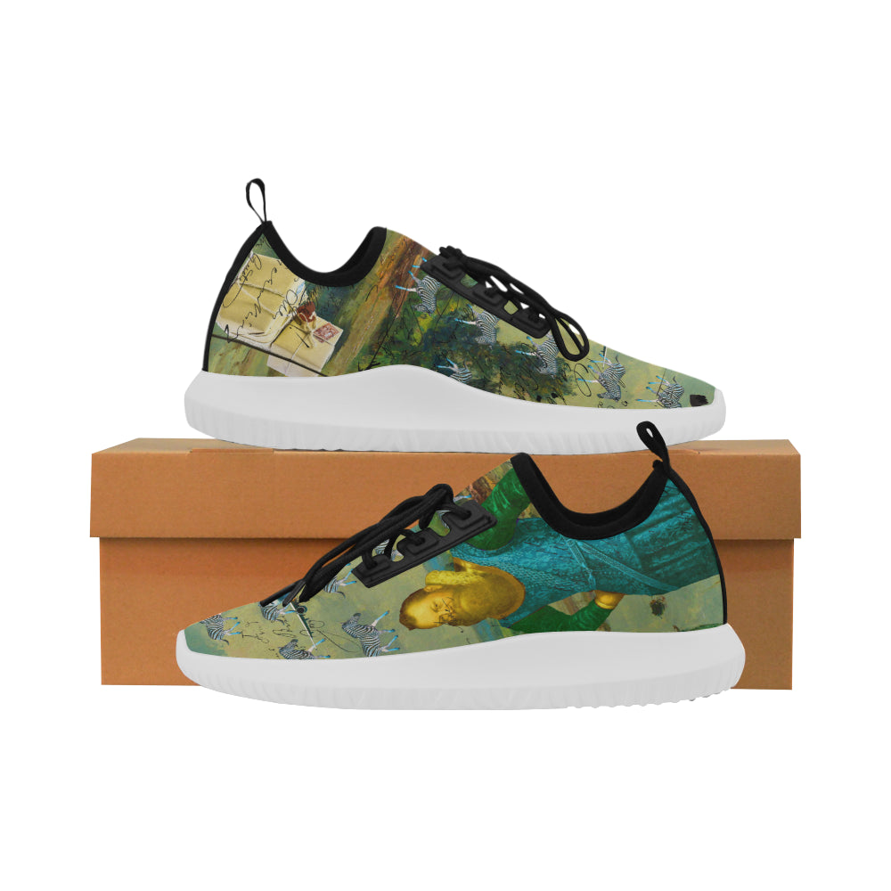 A PACKAGE FOR THE ZEBRAS Ultra Light All Over Print Running Shoes showcasing a vibrant design and lightweight construction.