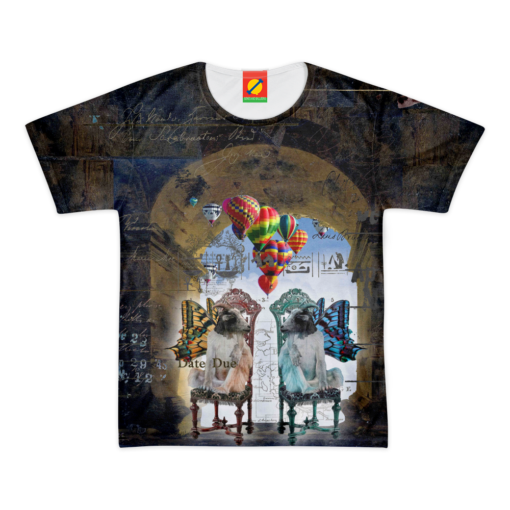 ANIMAL MIX - THE GATE II Men's All Over Print Tee featuring vibrant colors and a classic round neck design.