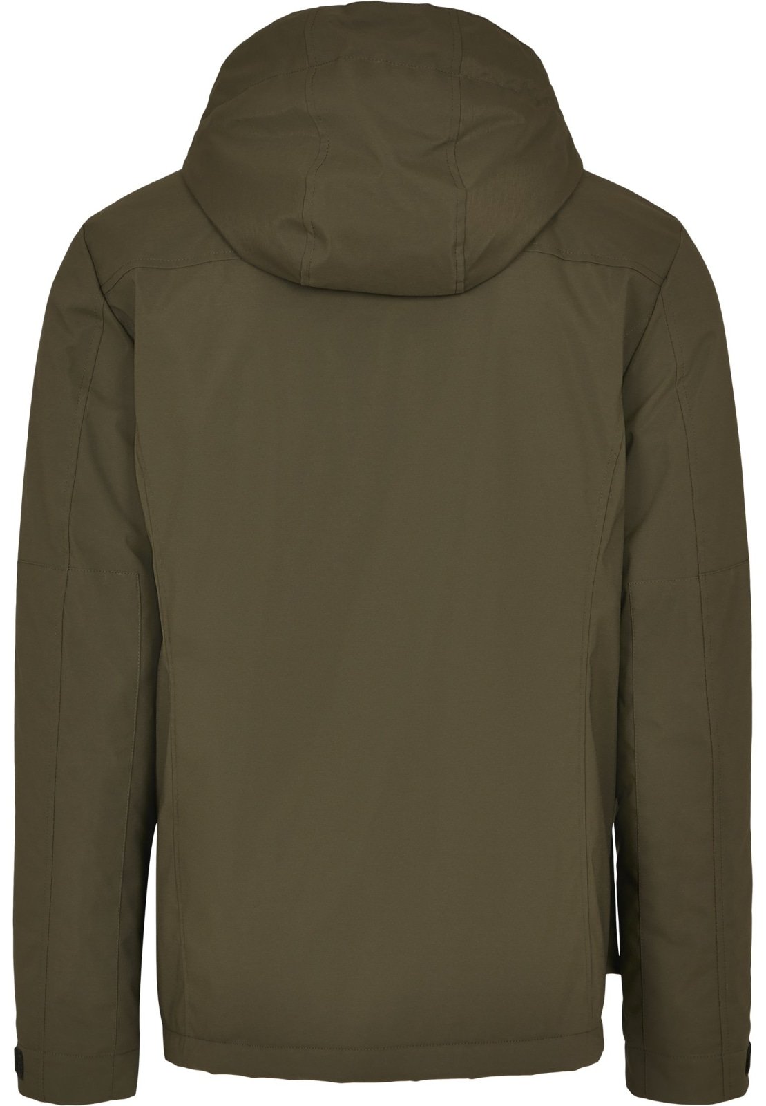 Authentic Hooded Field Jacket in Dark Olive featuring a Sherpa collar and multiple pockets, perfect for autumn and winter wear.