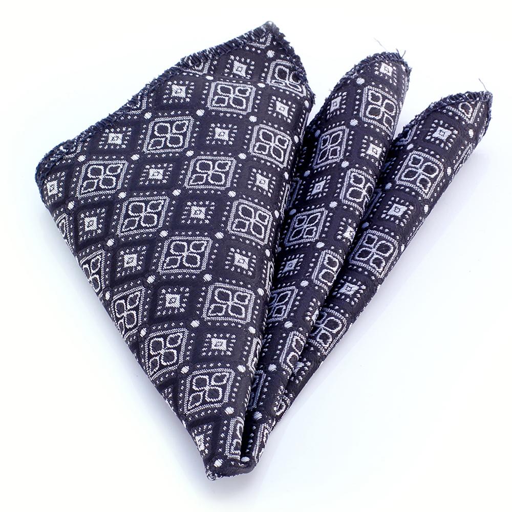 Blue White & Red Plaid Mens Pocket Square made from premium jacquard woven silk, elegantly folded and displayed in a protective bag.