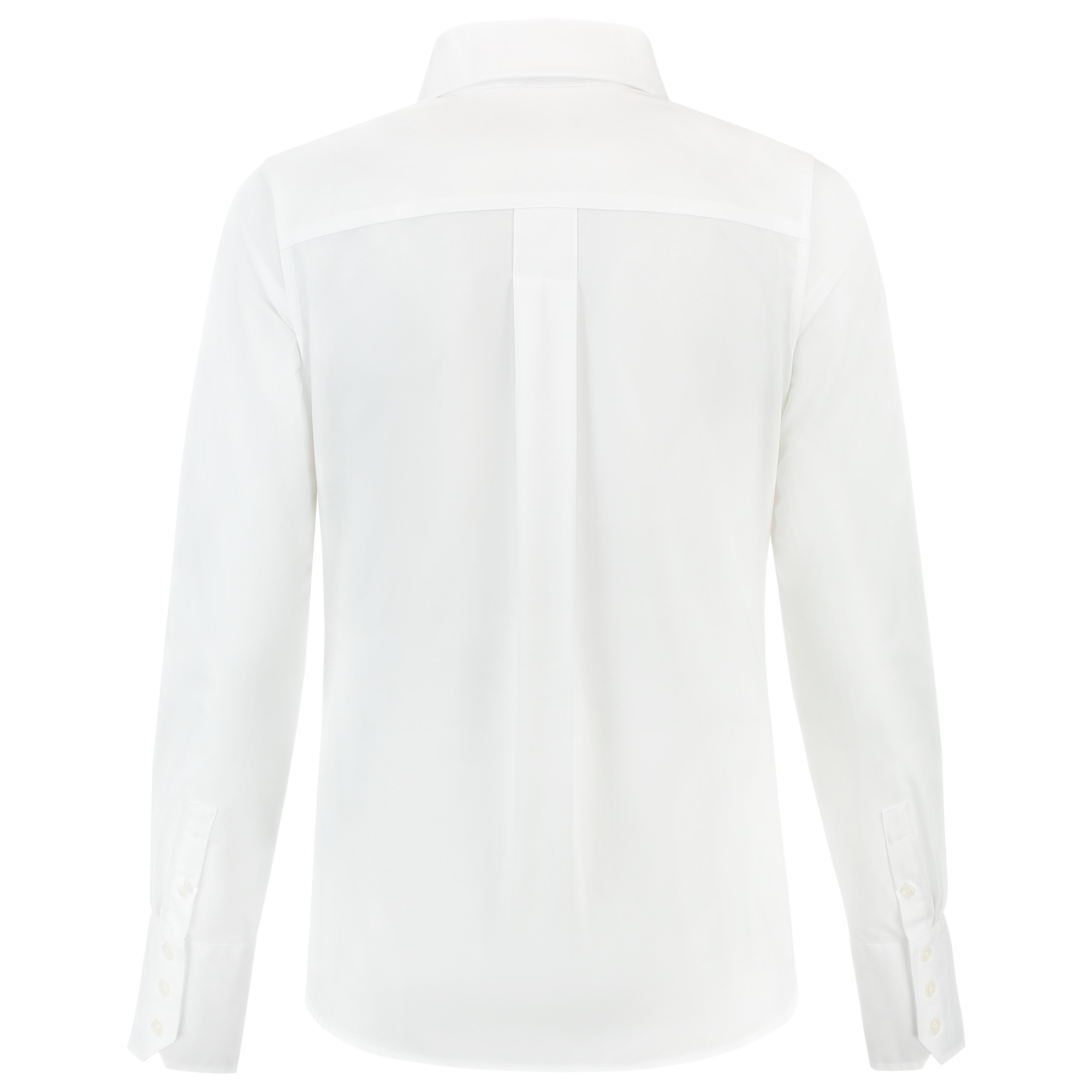 Bluse Basis in Weiß und Hellblau, aus hochwertigem Mischgewebe, ideal für körperlich schwere Arbeit.