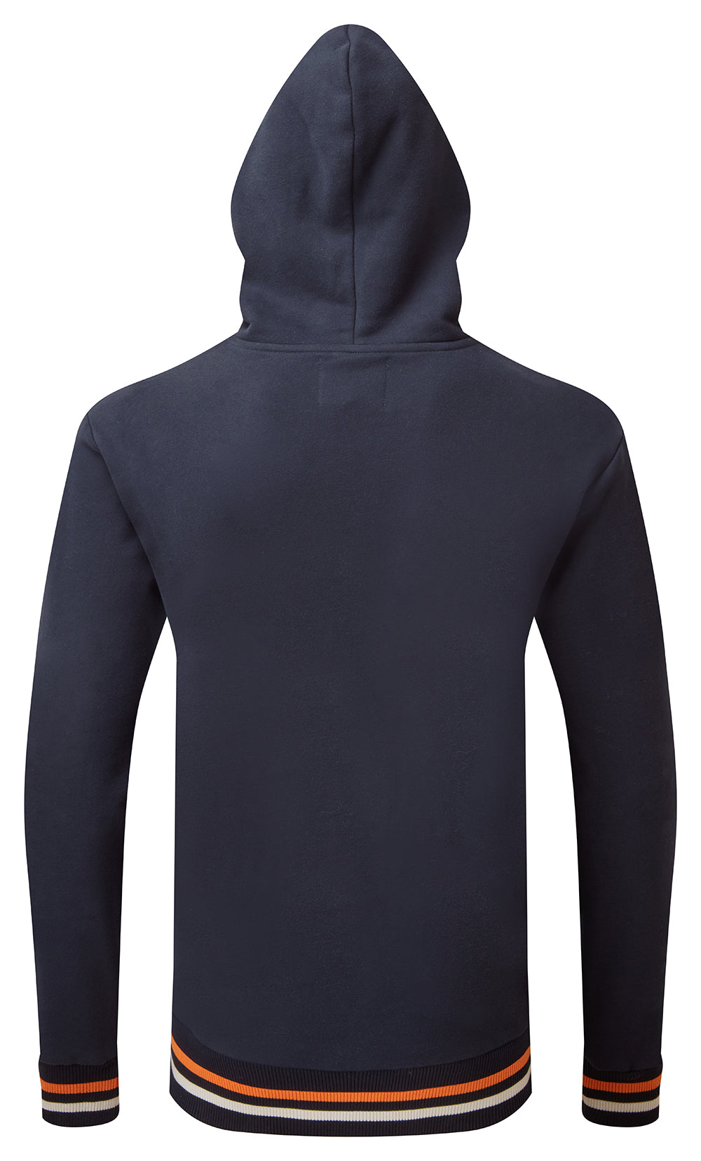 Cotton unisex pullover hoodie featuring a stylish Chenille logo, with marsupial pockets and ribbed sleeve ends.