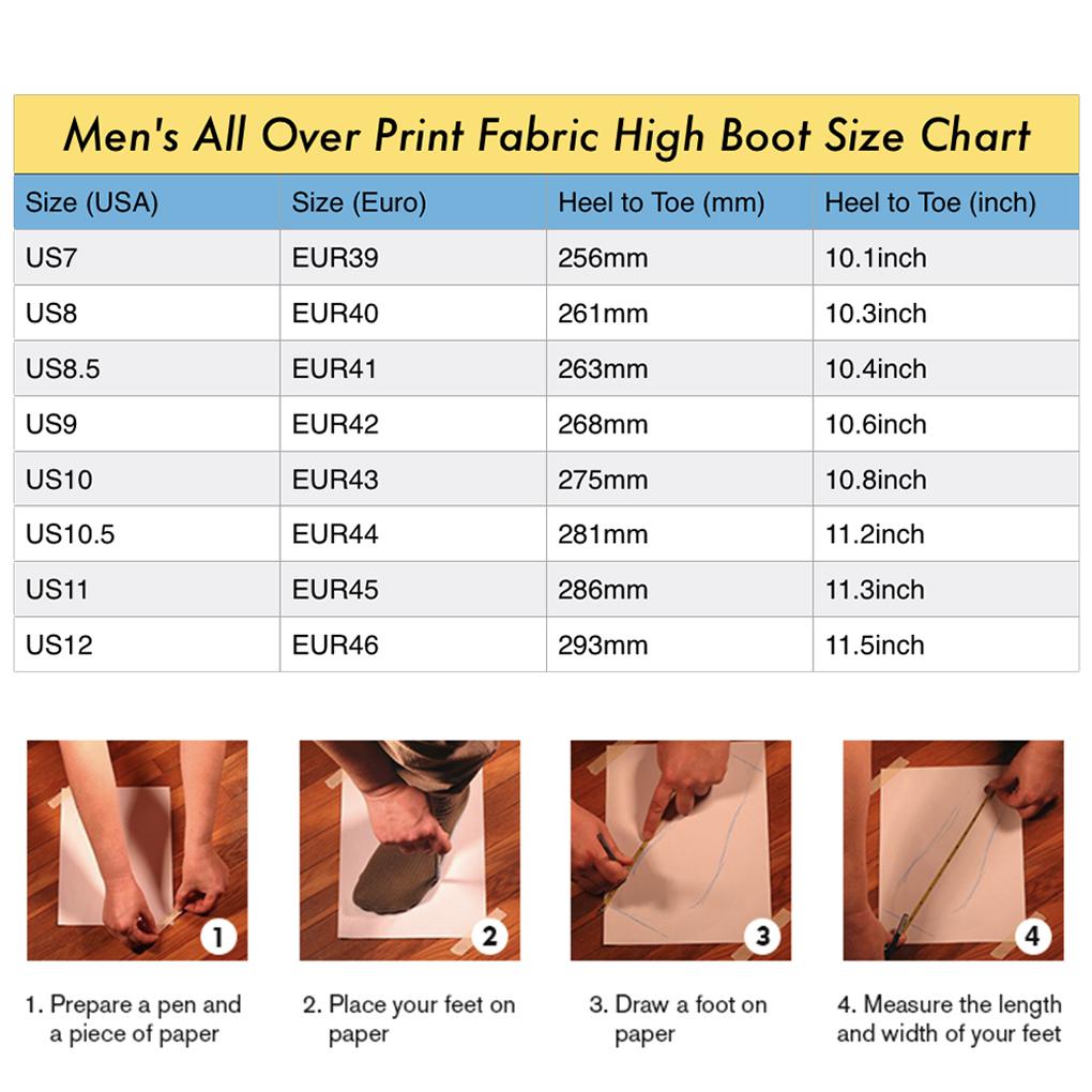 DANDELIONS 2 Men's All Over Print Fabric High Boots showcasing vibrant print and durable design.