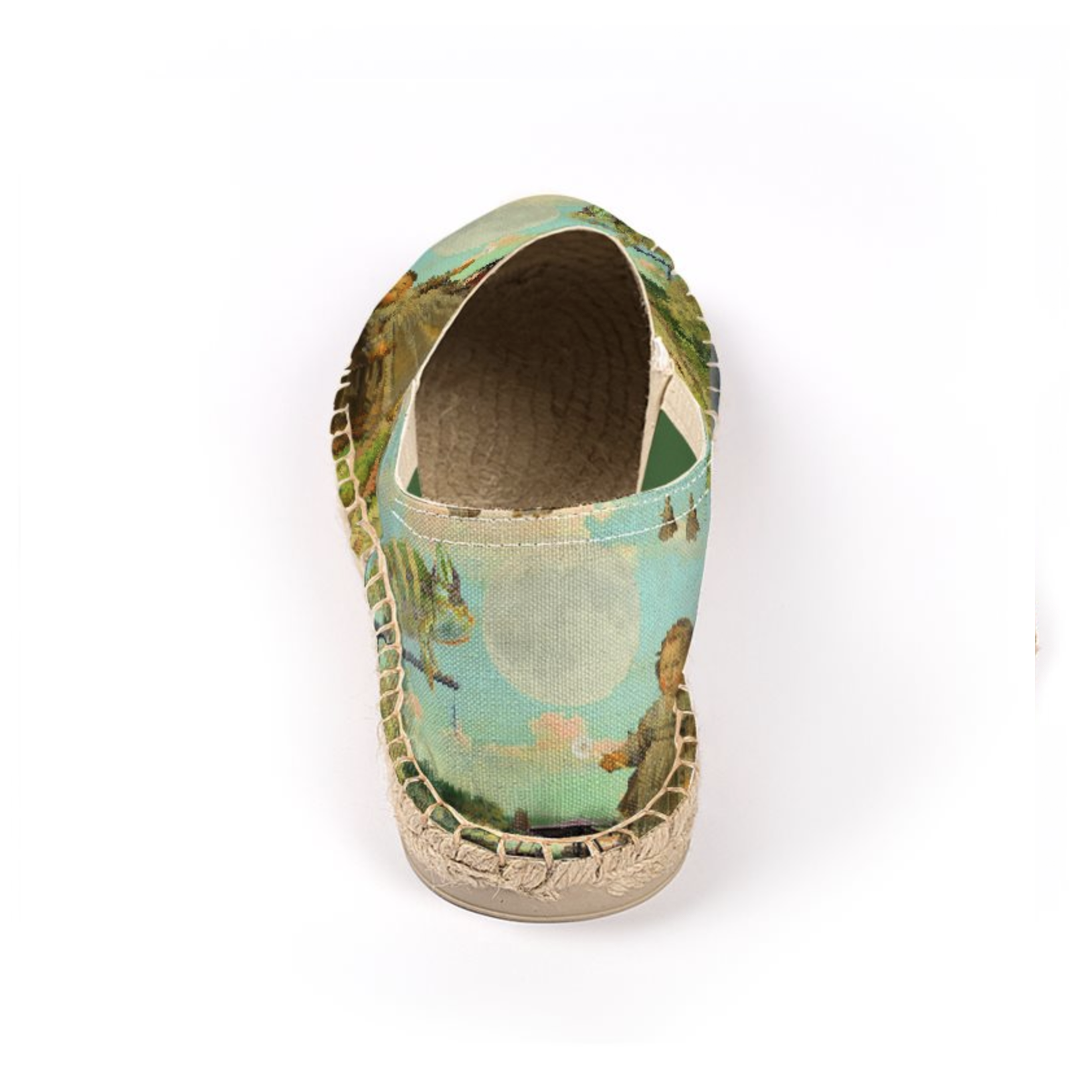 DANDELIONS Unisex All Over Print Espadrilles showcasing vibrant colors and unique design, perfect for summer wear.