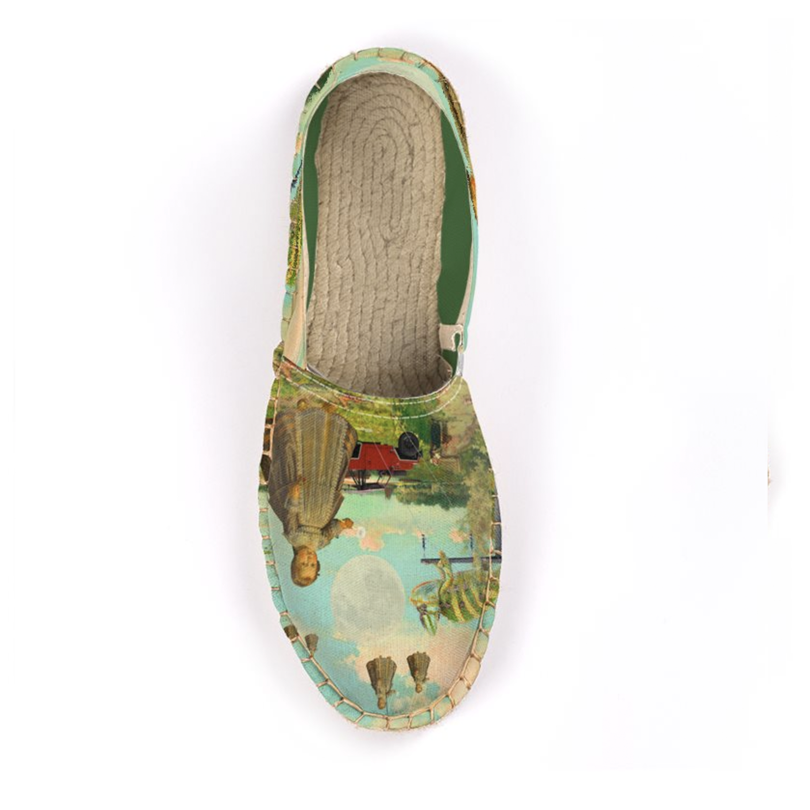 DANDELIONS Unisex All Over Print Espadrilles showcasing vibrant colors and unique design, perfect for summer wear.