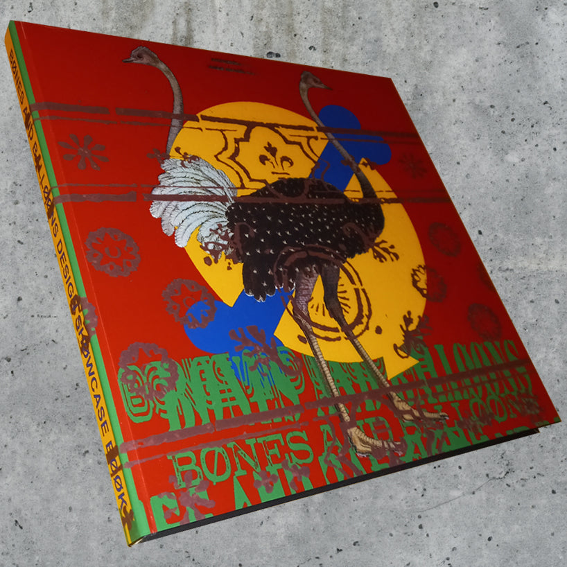 Design Showcase Book featuring 152 full-color collages on glossy paper, hardcover with soft touch finish, 30cm x 30cm size.