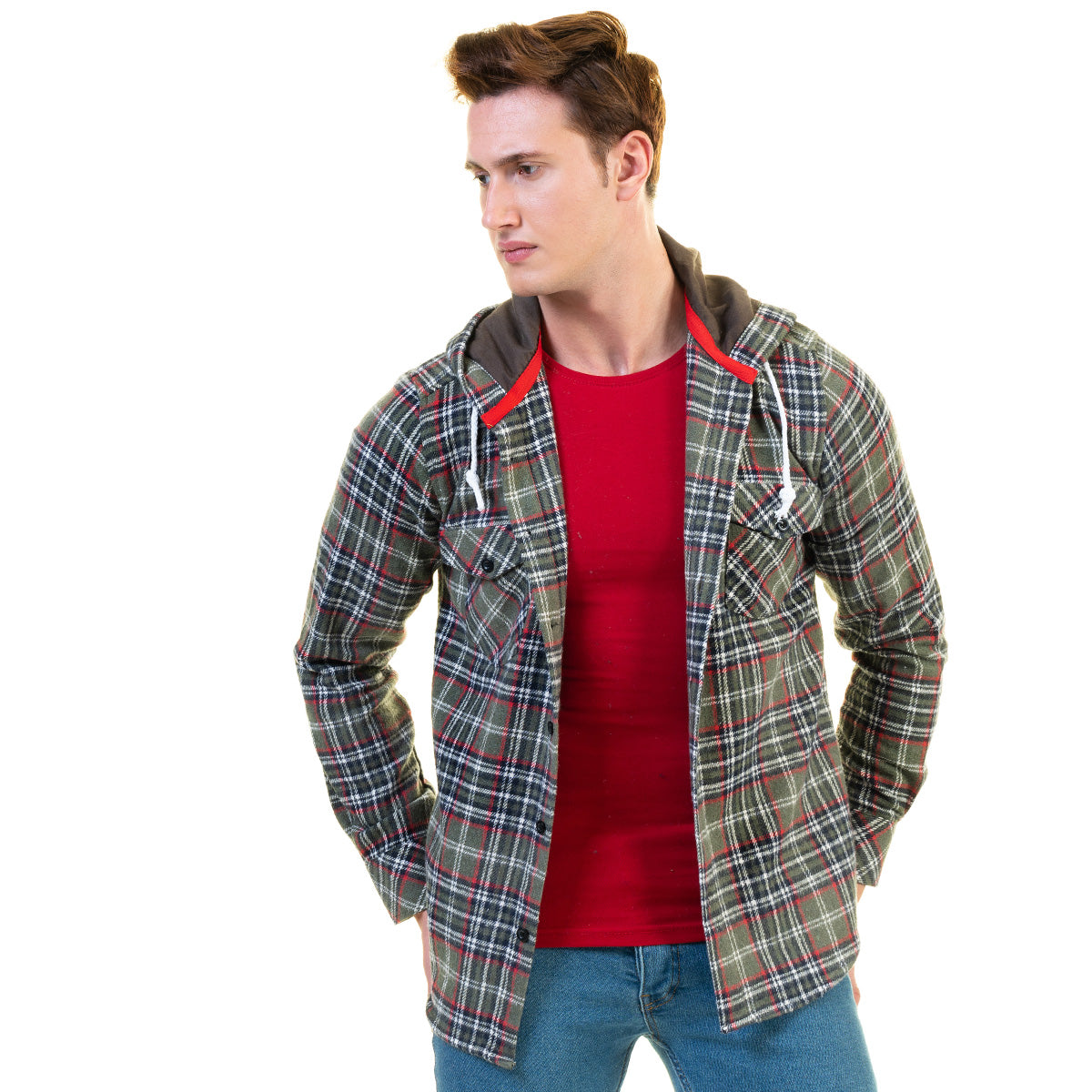 European Wool Luxury Zippered Hoodie Sweater Jacket in a stylish design, showcasing its soft fabric and full zip front.