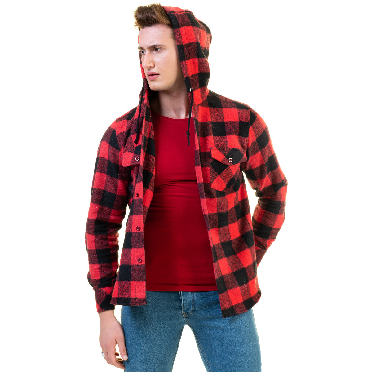 European Wool Luxury Zippered Hoodie Sweater Jacket in a stylish design, showcasing its soft fabric and full zip front.