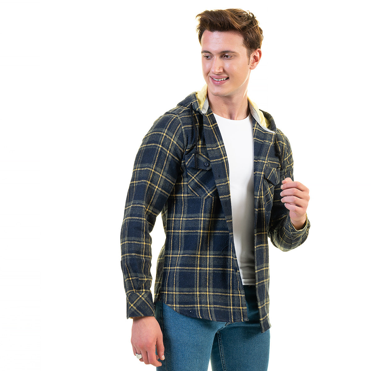 European Wool Luxury Zippered Hoodie Sweater Jacket in a stylish design, showcasing its soft fabric and full zip front.