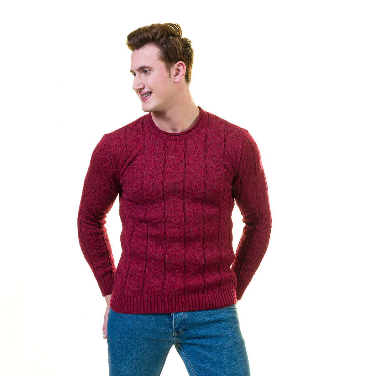 European Wool Luxury Zippered Sweater Jacket in a stylish design, featuring a full zip front and hoodie, made from soft cotton wool blend.