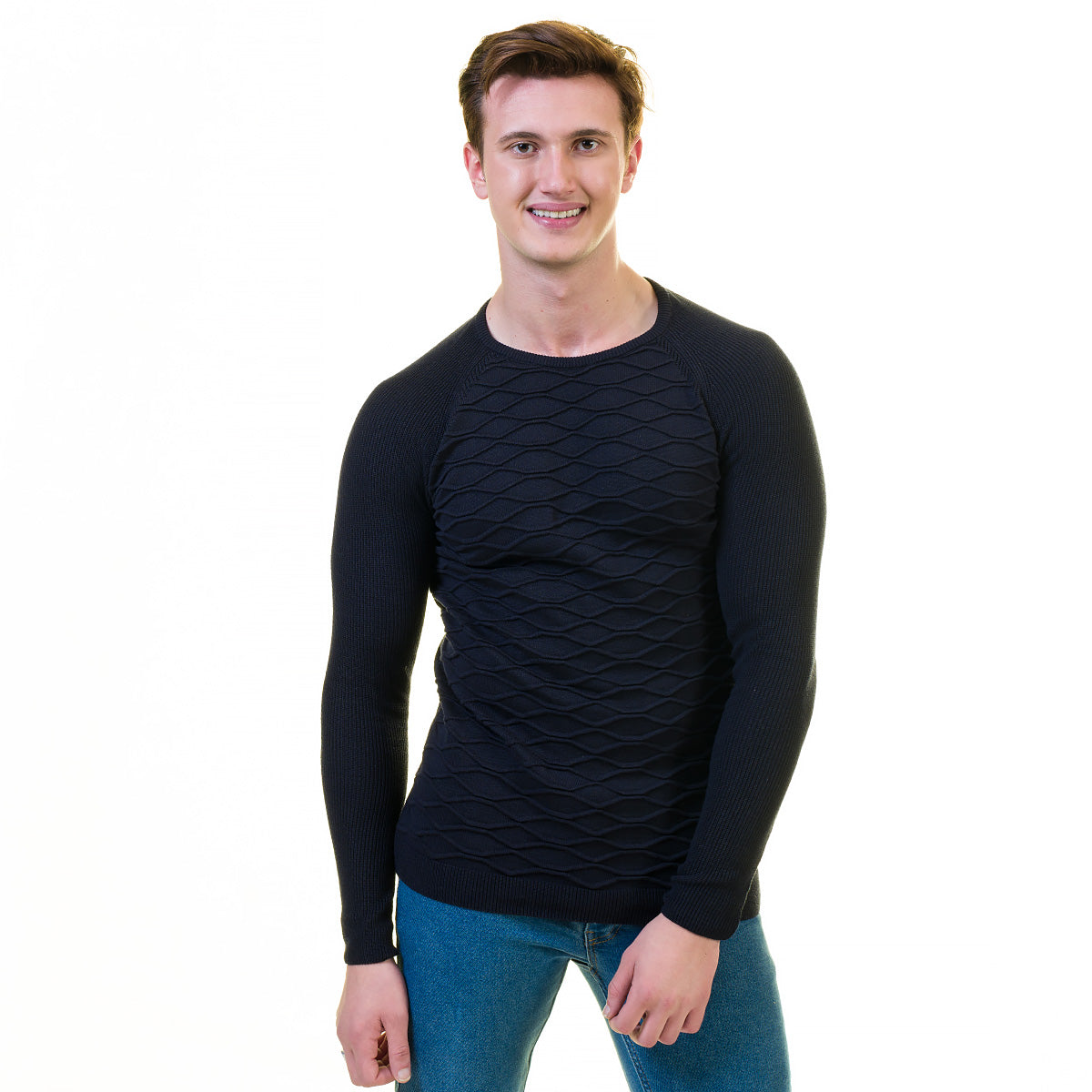 European Wool Luxury Zippered Sweater Jacket in a stylish design, featuring a full front zip and hoodie, made from soft luxury cotton.