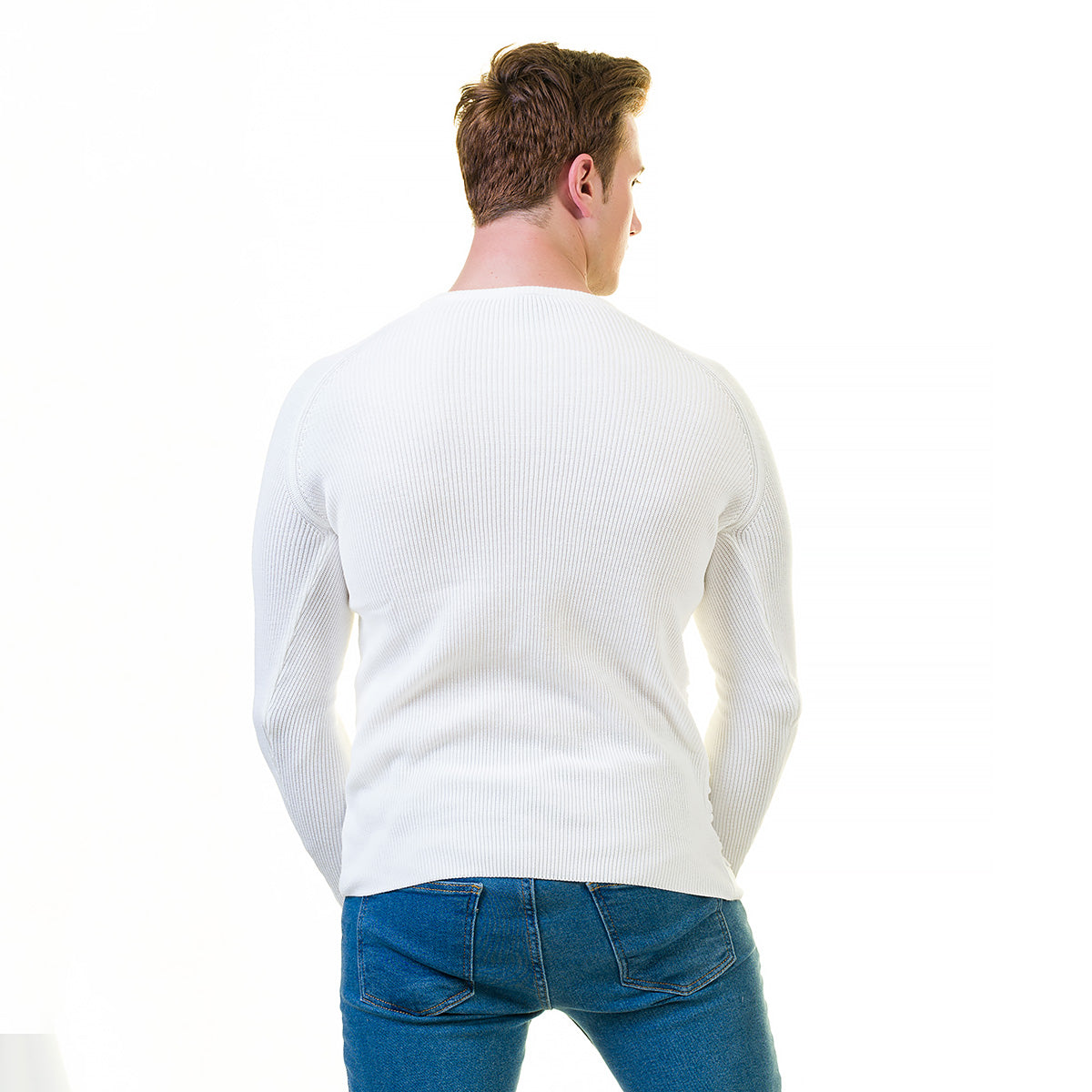 European Wool Luxury Zippered Sweater Jacket in a stylish design, featuring a full front zip and hoodie, made from soft luxury cotton.