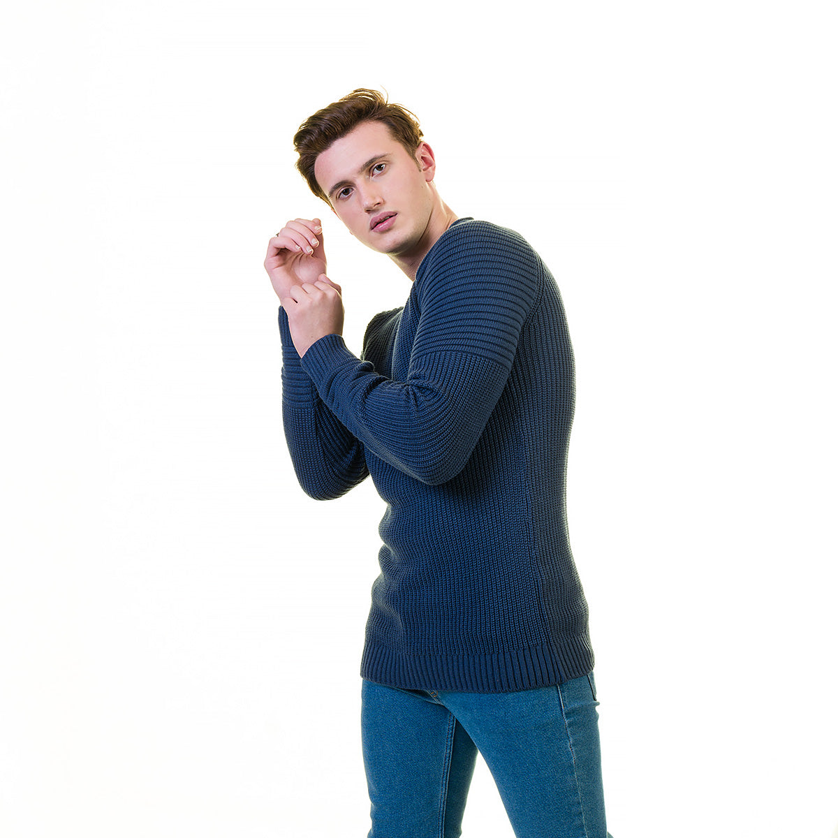 European Wool Luxury Zippered Sweater Jacket featuring a stylish design, full front zip, and hoodie, made from soft luxury cotton.