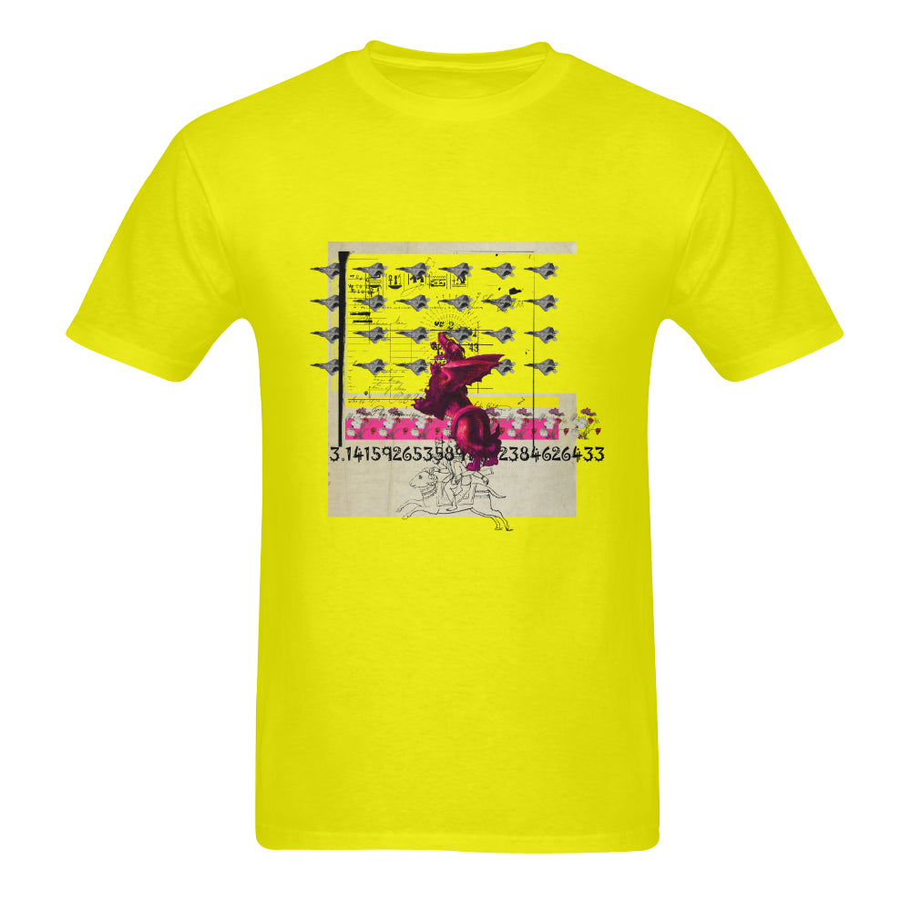 FLOWER POWER II Sunny Men's Printed Cotton Tee Shirt featuring vibrant colors and stylish prints, perfect for casual wear.