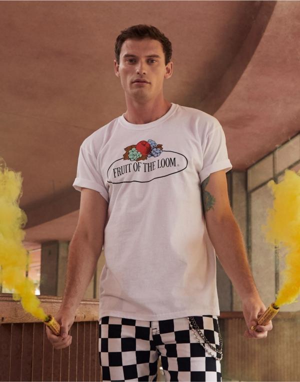 FOTL Vintage Tee featuring a large logo print on the front, made from soft 100% cotton with a modern fit.