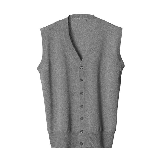 Gilet Uomo Misto Cashmere e Seta, elegante e leggero, realizzato in Italia con materiali pregiati.