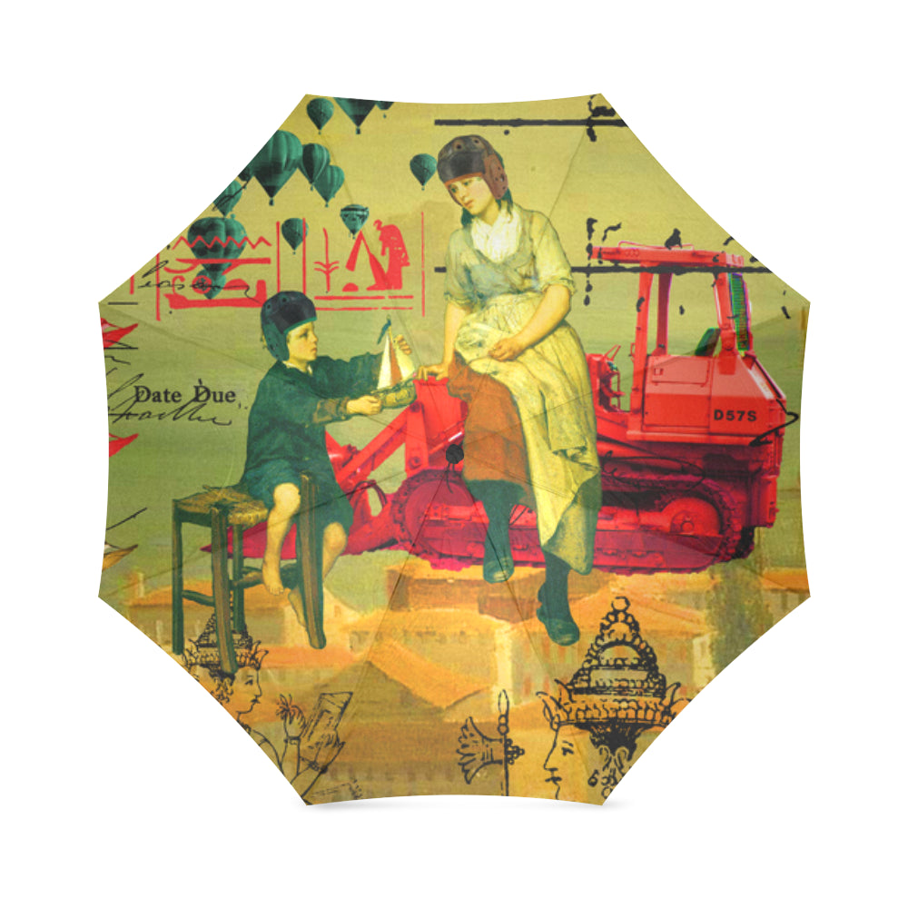 HERE, TAKE IT II Foldable Umbrella showcasing vibrant prints and durable construction, perfect for rainy days.