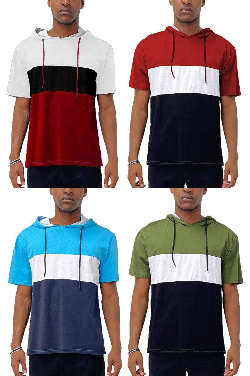 A stylish Hooded Chevy Tee made from 100% cotton, featuring a drawstring hood and a regular fit, perfect for casual wear.