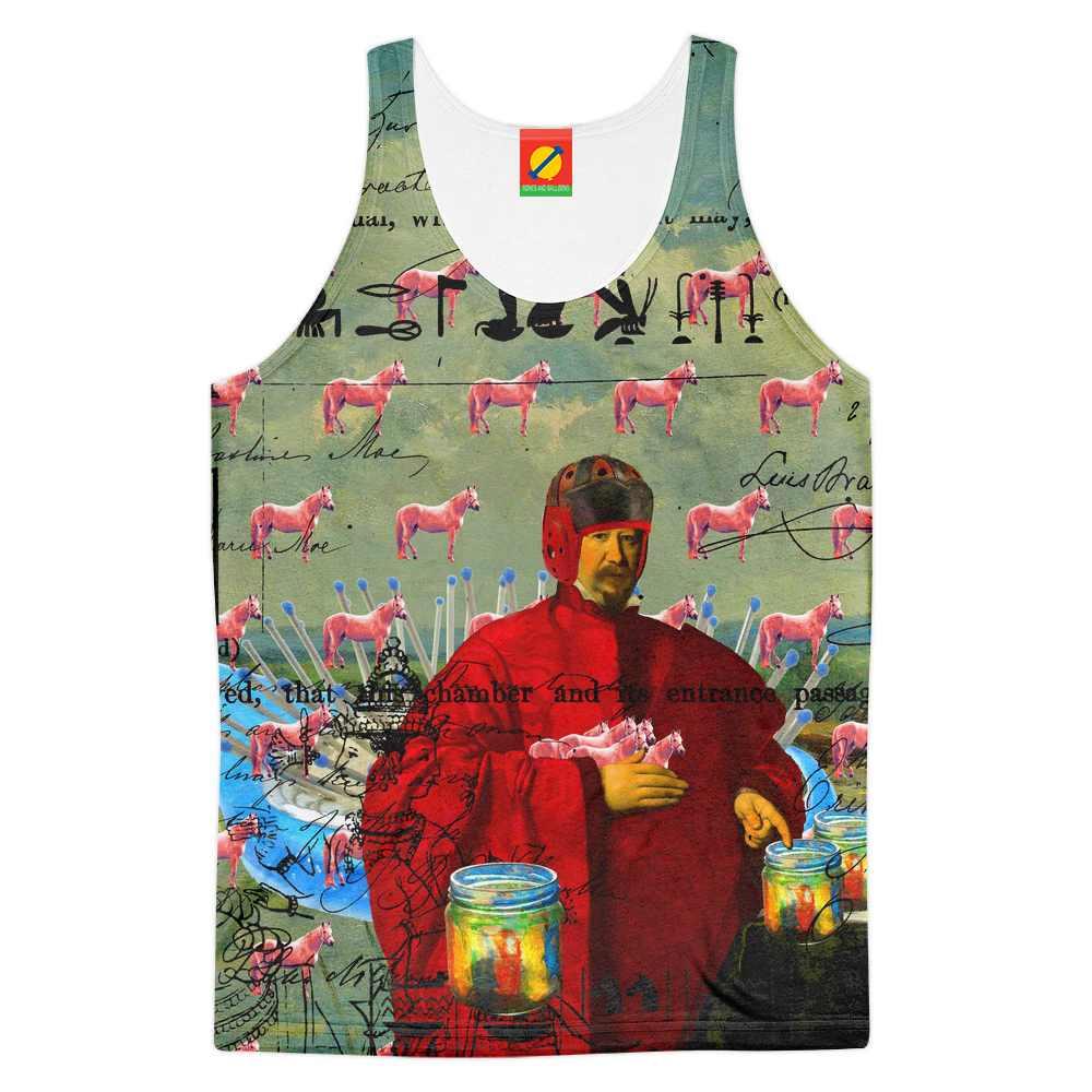 I FOUND THEM IN THERE III Women's All Over Print Tank Top featuring vibrant colors and a stylish design, perfect for summer wear.