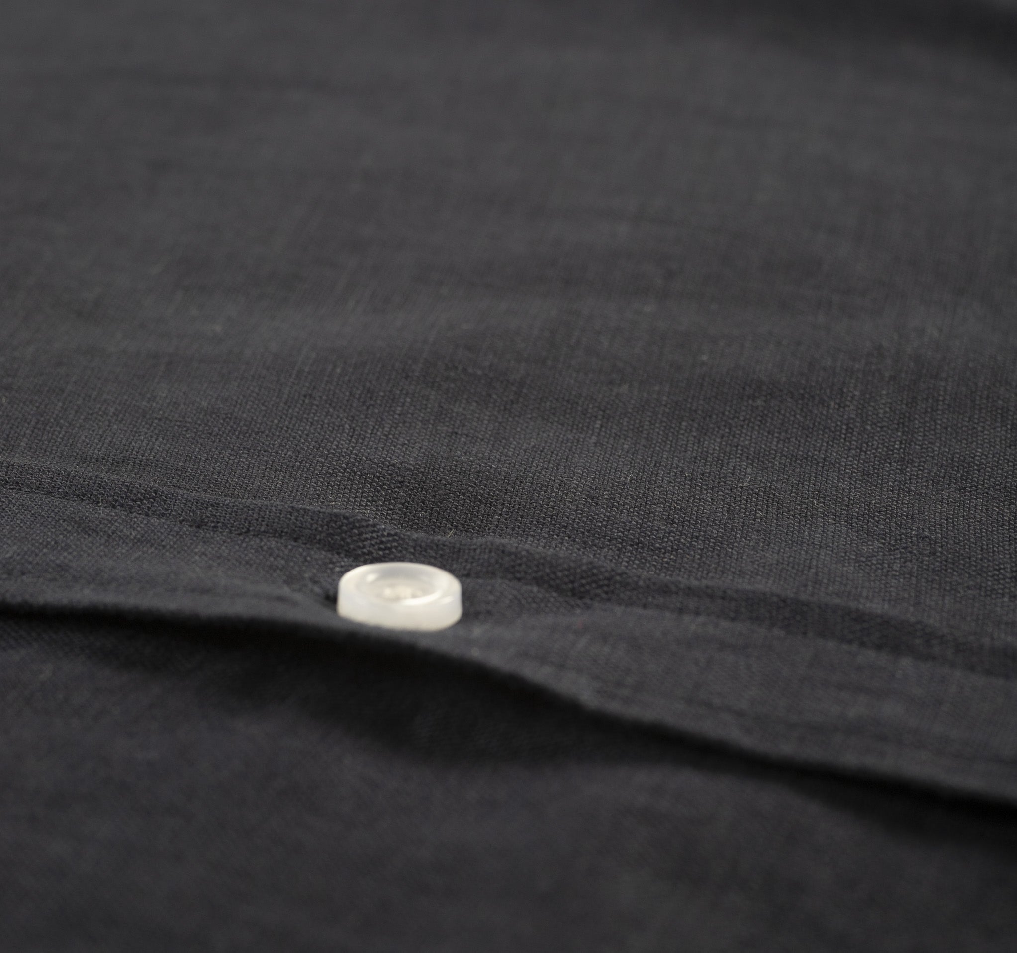 Navy Linen Shirt featuring a classic button-down collar, made from 100% premium washed linen, perfect for summer wear.