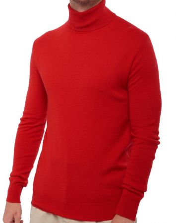 Maglia uomo collo alto in cashmere rigenerato, elegante e sostenibile, perfetta per l'inverno.