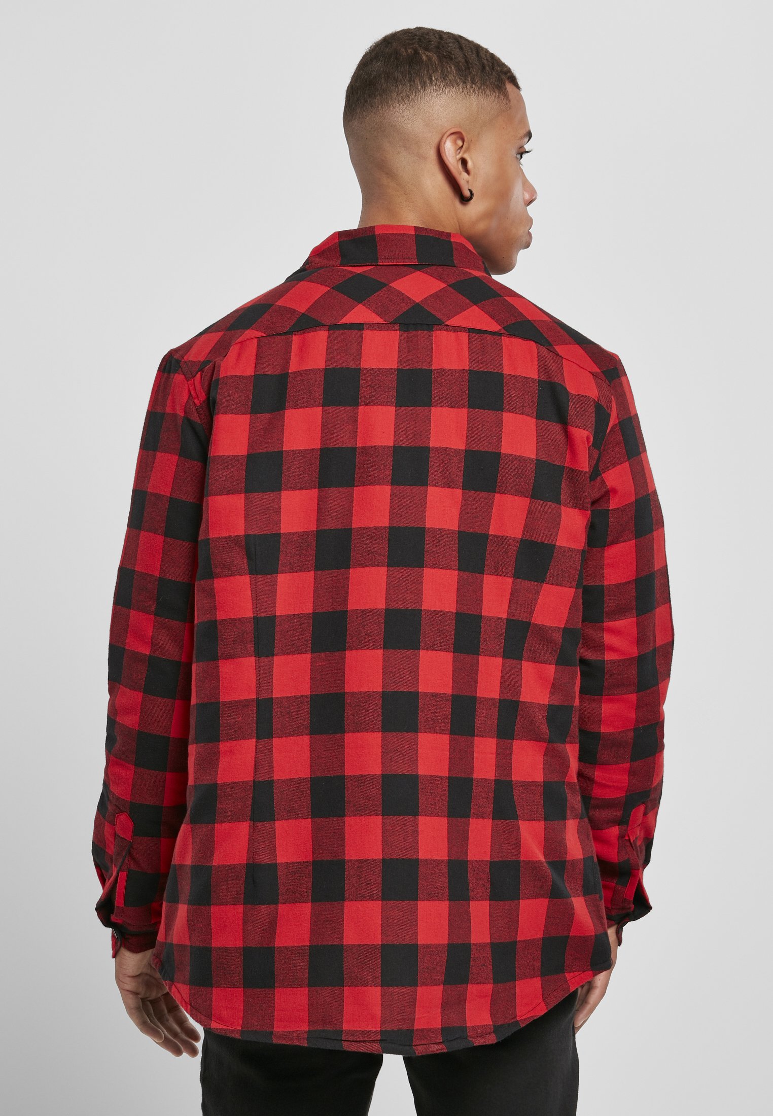 A stylish Padded Check Flannel Shirt featuring a classic check pattern, made from soft cotton flannel with a warm polyester lining.